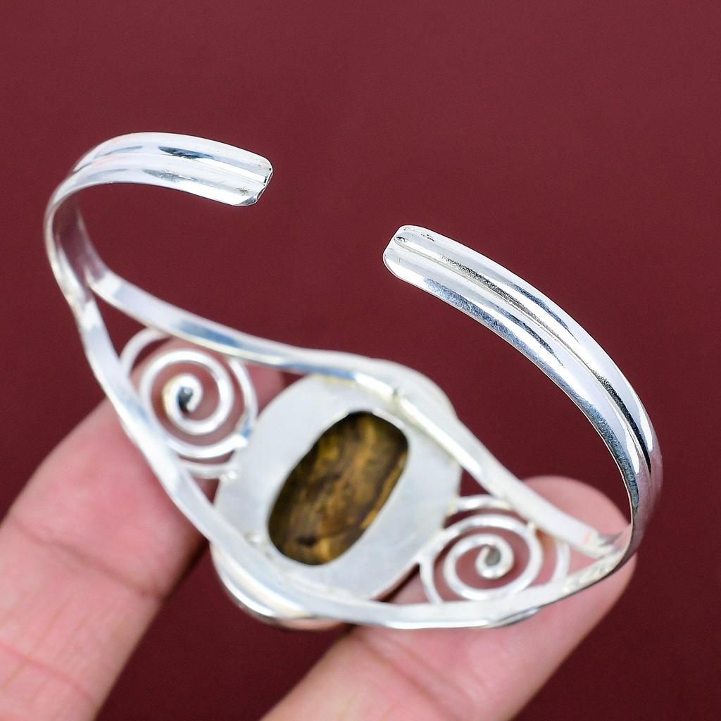 Ethopian Opal In Boulder Opal Bangle Gemstone Jewelry 925 Sterling Silver Cuff Bracelet Adjustable Bangle Handmade Bracelet Gifts for Mother