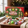 Christmas Traditions for Family Fun 2026 Dumplings Advent Calendar with 24 Mini Bun Squeeze Interactive Countdown Activity December Toys, Festive Box,