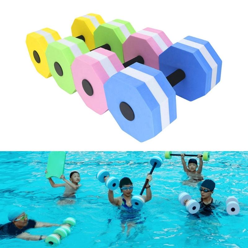 Sports High-Density-EVA-Foam Dumbbell Set Aqua Fitness Barbell Water Fitness Equipment for Pool Aerobics,Therapy-Fitness