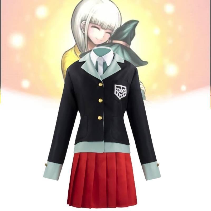 Danganronpa Yumeno Himiko Cosplay Set Fashion Simple College Girl Anime Party