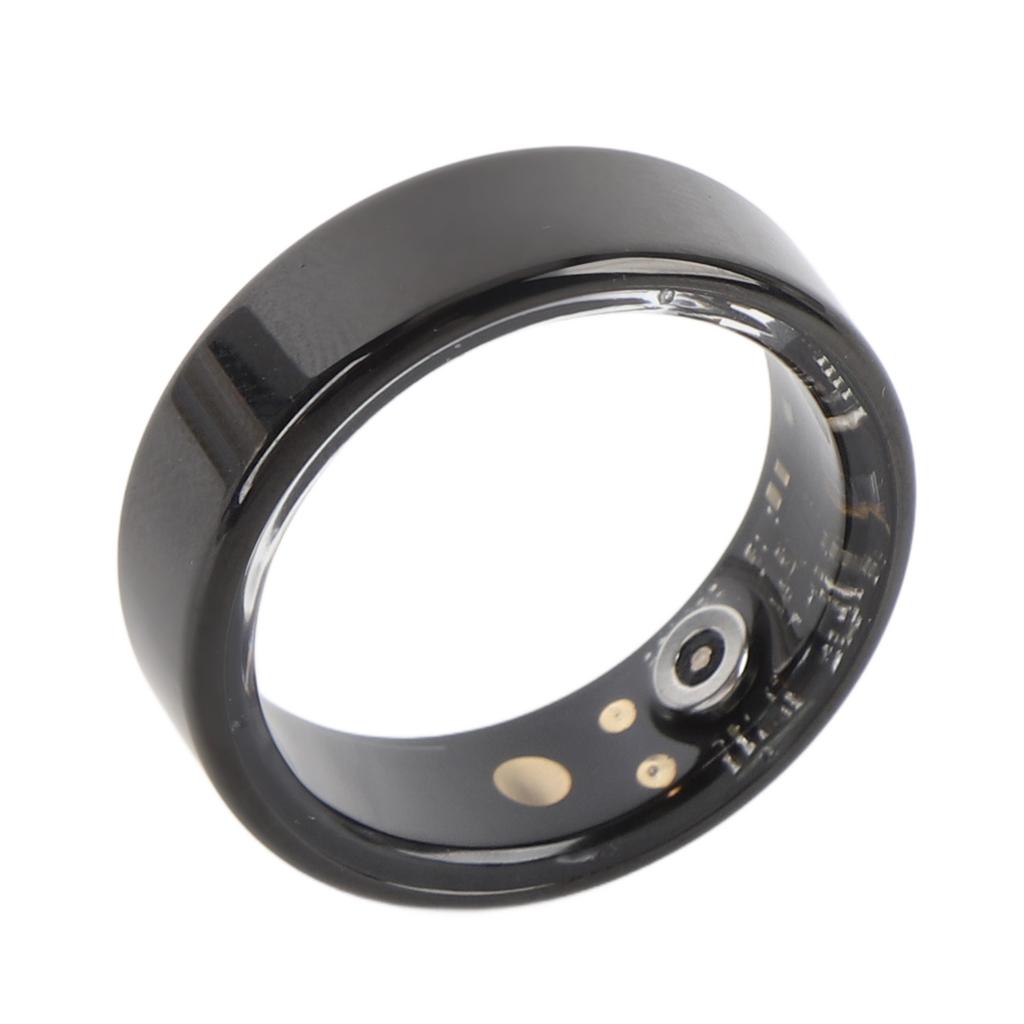 Smart Ring BT 5ATM Water Proof Multi Modes Health Monitoring Ring Fitness Tracker Black 0.874in ID