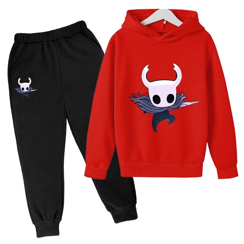 Children Fashion New Popular Hot Game Hollow Knight Kids Hoodies Personality Anime Hoodie Harajuku Sweatshirts Boy Sets