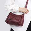 Large Capacity Multi-layer Women's Bag Middle-aged Mother's Bag Soft Leather Crossbody Bag