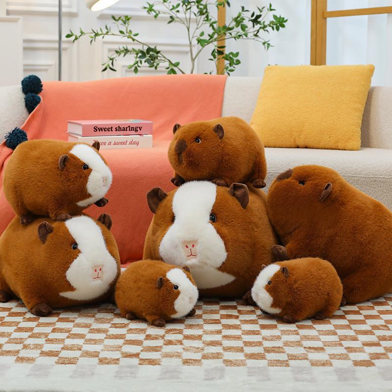Süßes Cartoon Braunes Pose Holländisches Schwein Plüschtier Puppe Für Kinder Kinder Geschenk
