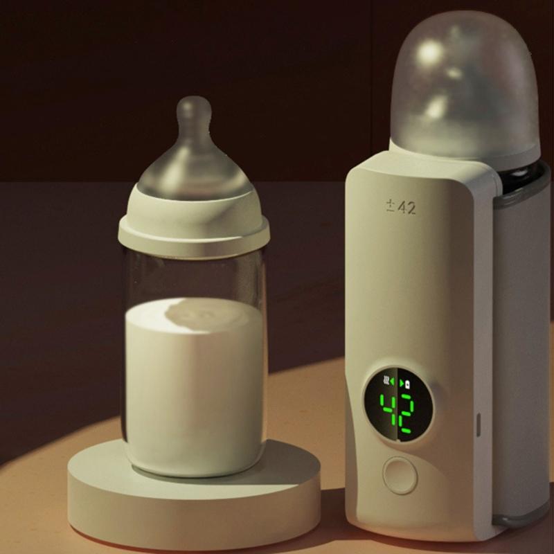 Small Cordless Baby Milk Warmer Easy Carry Designs Milk Bottle Warmer Convenient Bottle Warmer for Travel & Outdoor