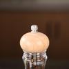 Wood Pepper Grinder Mill, Acrylic Sea Salt Shaker With Adjustable Coarseness, Refillable Manual Ceramic Core Spice Crusher