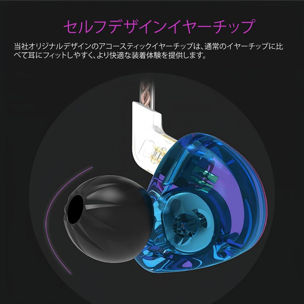 KZ ZST Earphones, 1BA+1DD In-Ear Monitors, Chinese-Made, Noise Cancelling, High-Purity Silver-Plated Cable, 3.5mm Earhook (No Microphone, Colorful)