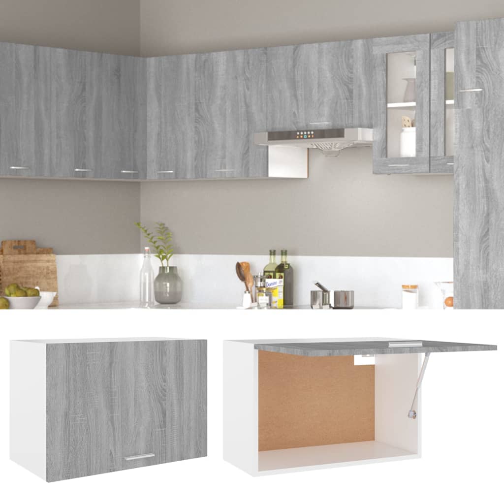 Vidaxl Wall Cabinet, Sonoma Oak Grey, 60X31X40 Cm