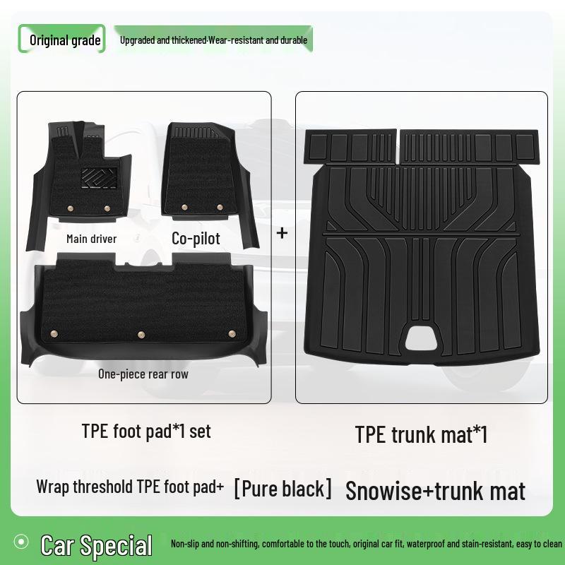 Zeekr X 2026 Full Coverage TPE Car Floor Mats - Custom Fit Carpet Accessories