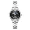 FOCE 30mm Damen-Sonnen-und-Mond-Metalluhr FM7602LM-BK