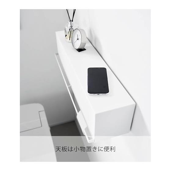 Yamazaki Jitsugyo [Gypsum board tweezers and wood screws that make holes less noticeable] Wall hidden toilet wall storage Compatible with gypsum