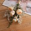 Artificial Smile Dry Rose Bouquet - INS Style Fake Floral Greenery for Wedding Decor