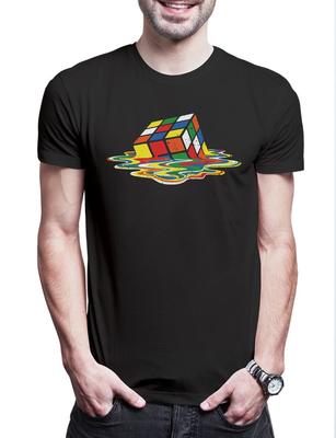 Cube Meltdown Mens T-Shirt Magic Cube 80s Magic Speed Cubing Cuber Speedcube