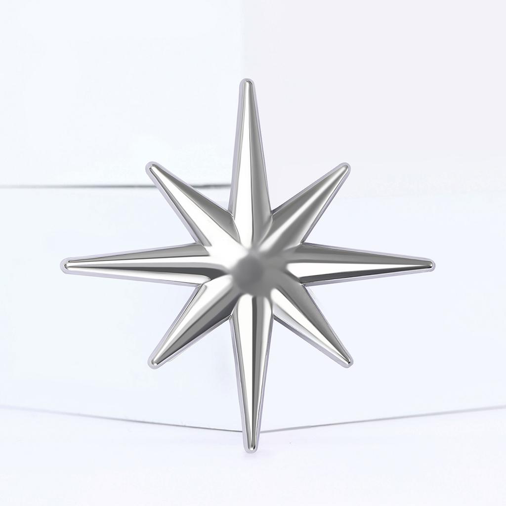 Ramadan Rhinestone Star Brooches for Women Unisex Glossy Moon Pins Office Party Friend New Year Gifts Jewelry Accessories