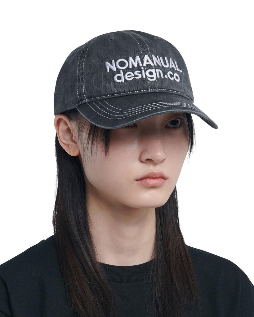 Nomaenyueol Stitched Ball Cap - Washed Charcoal