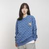 New MLB Old Flower Sweatshirts Unisex Blue 3AMTM0314-50BLD