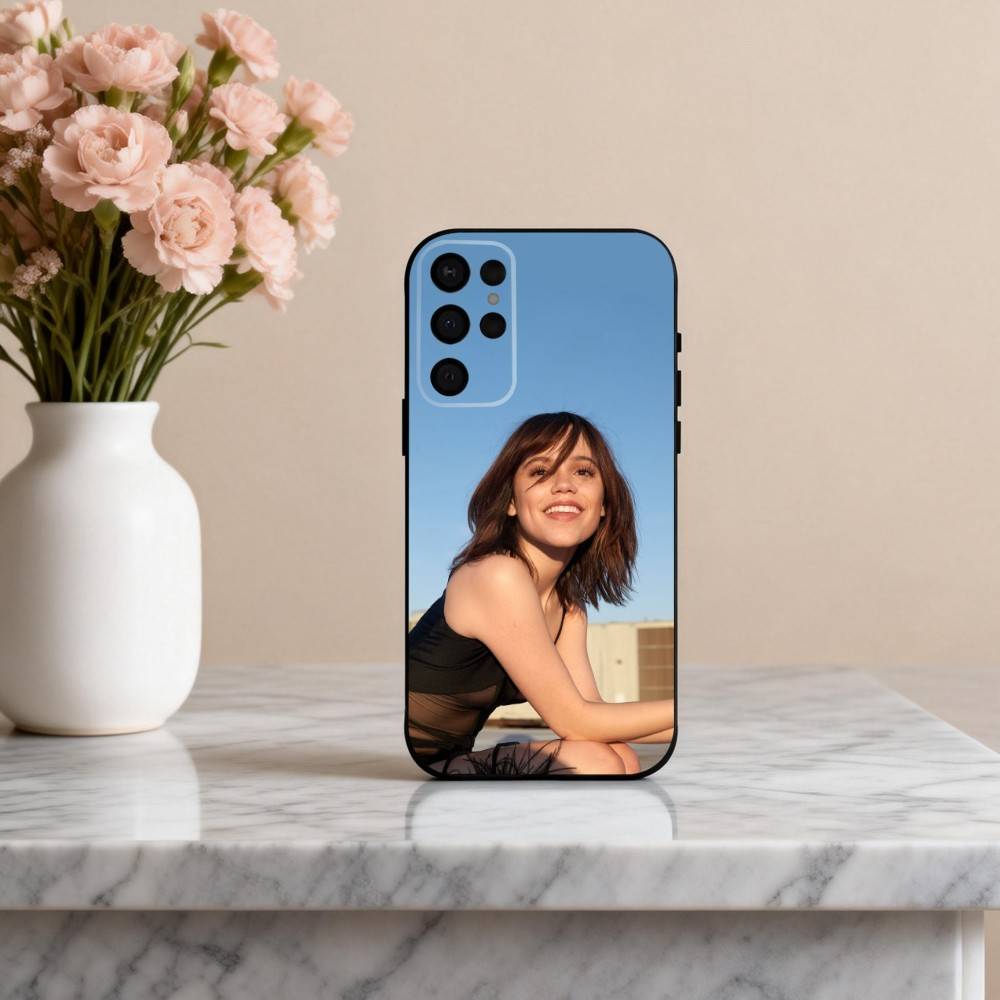 Spunky J-Jenna O-Ortega Actress Phone Case For Samsung S25,S24,S21,S22,S23,S30,Ultra,S20,Plus,Others Soft Black Cover