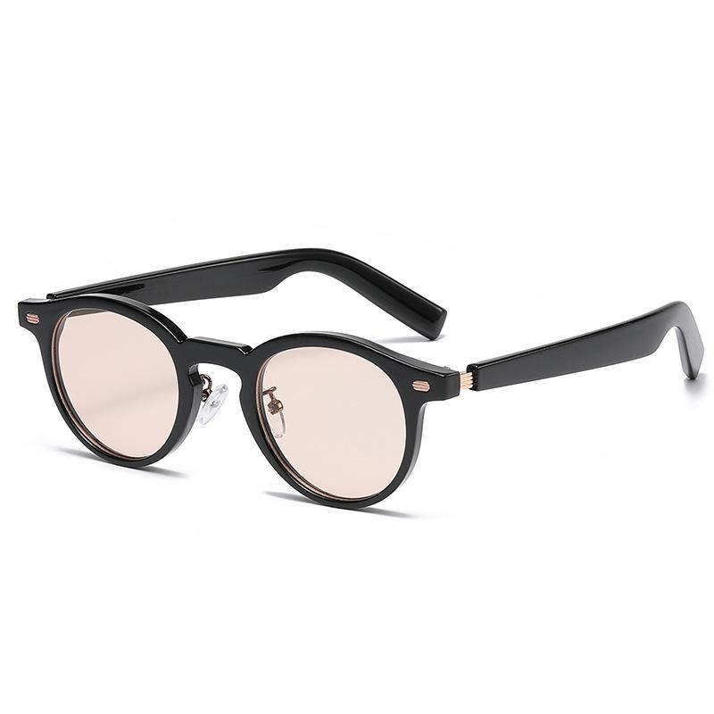 New women's sunglasses round face ultraviolet sunglasses fashion personality round frame thin Internet celebrity glasses