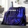 Starry Night Galaxy Cozy Customizable Blanket Customize Your Name Soft Warm Cozy Perfect For Sofa Couch Office Bed Picnics For All Occasions Versatile