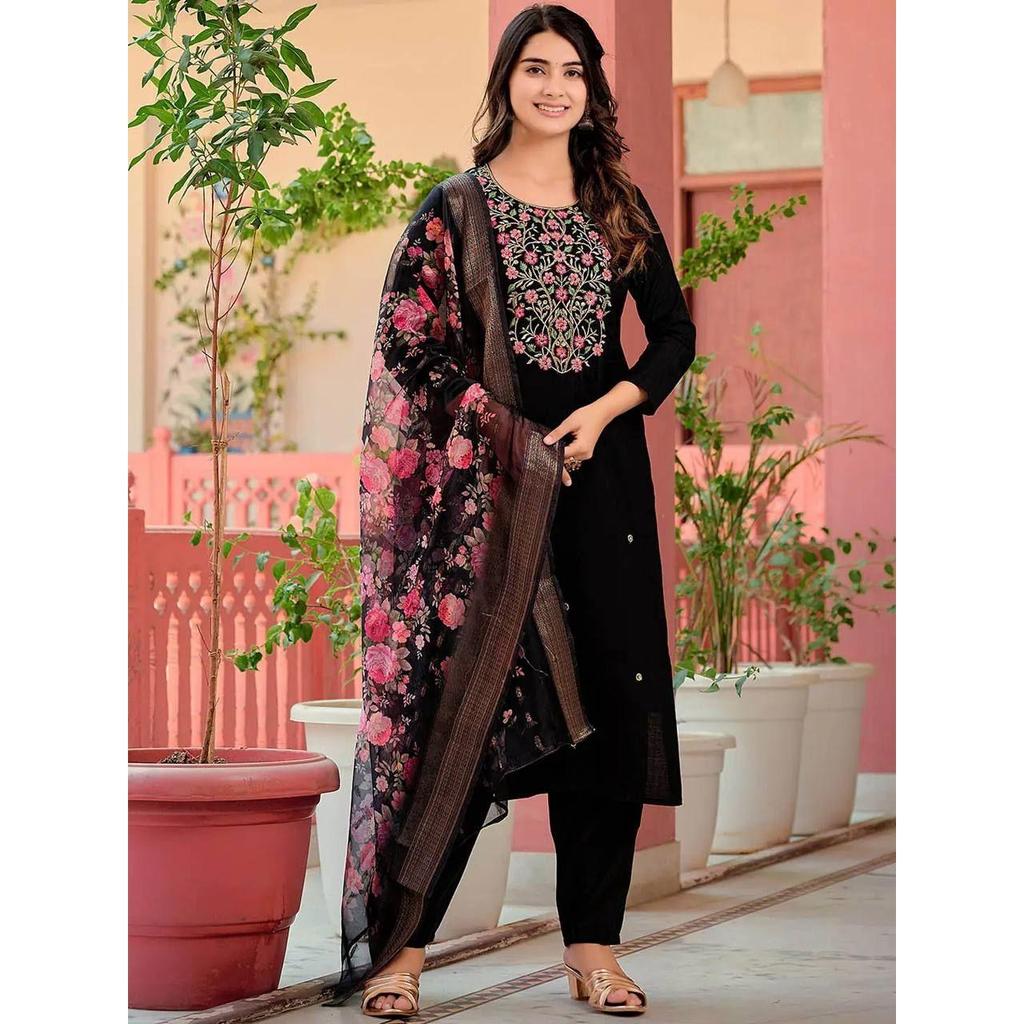 Presenting New Reyon Beautiful Suit Set and Duppta