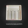 Flat Template PC Mold Injection Bending Line Plastic Cover Plate for Floor Heating Insulation.