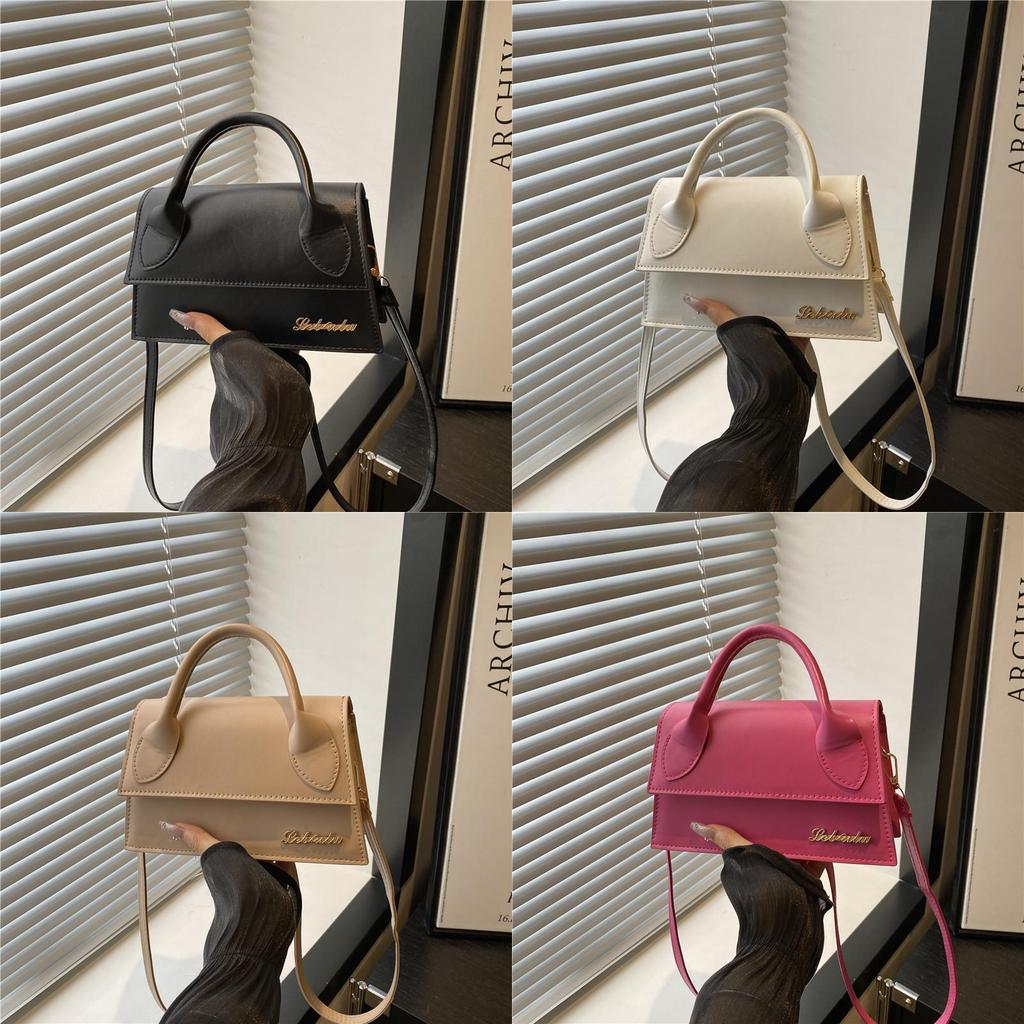 Street Style Pu Small Shoulder Bag With Car Stitching For Daily Use