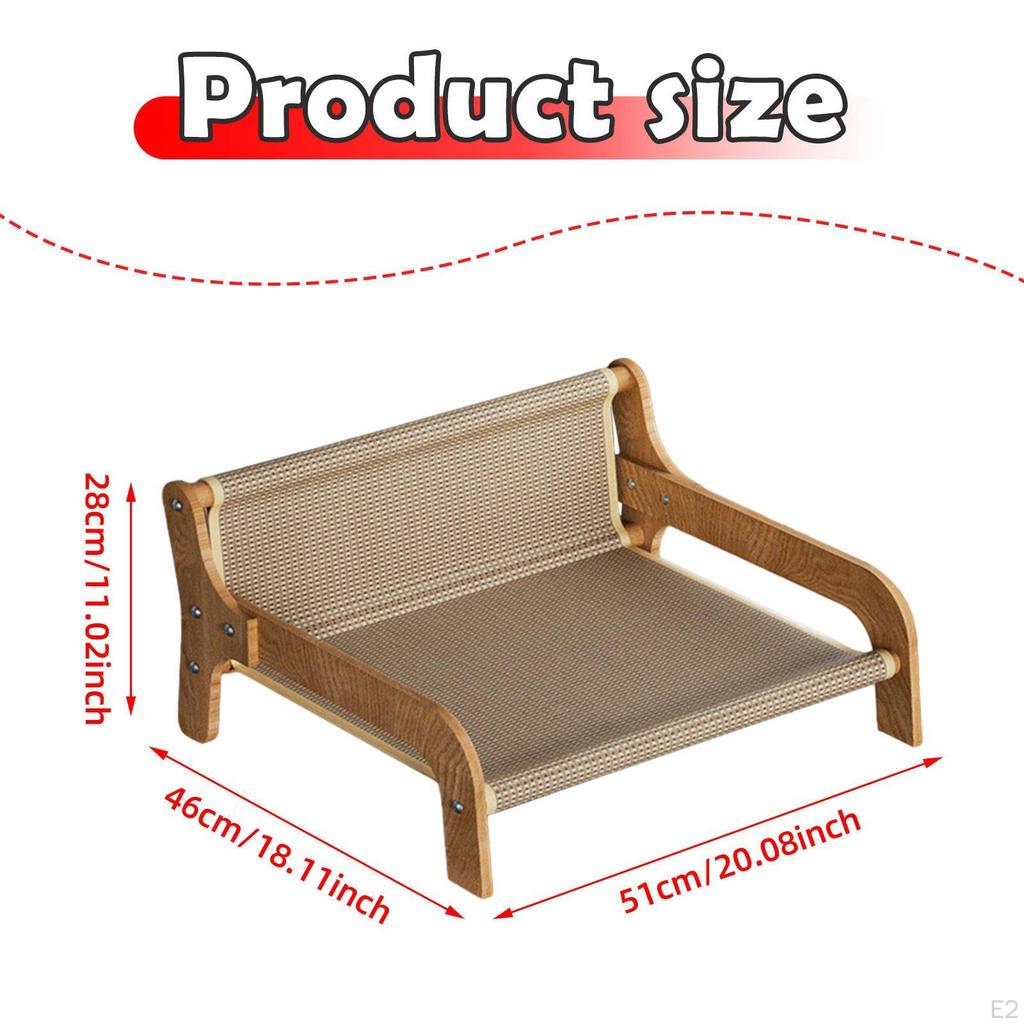 Cat Scratcher Bed Scratch Mat Sofa Shape Elevated Modern Stylish 51 X 46 28 Cm Scratching Toys