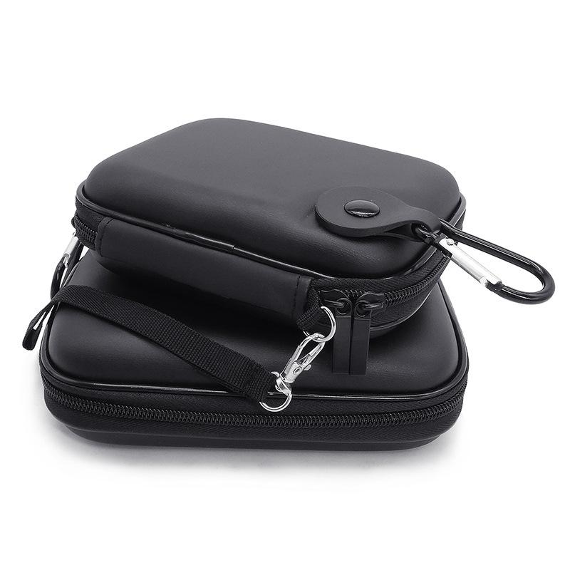 Household Portable Storage Bags Black Hard Nylon Carry Bag Compartments Case Cover for 2.5" HDD Hard Disk Convenience Tools