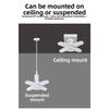 E27 Lighting Foldable Light LED Chandelier 90-Degree Adjustable Wings