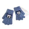 - Year-old children's cartoon bear gloves winter warm boy's five-finger 2 new full-finger finger warm gloves