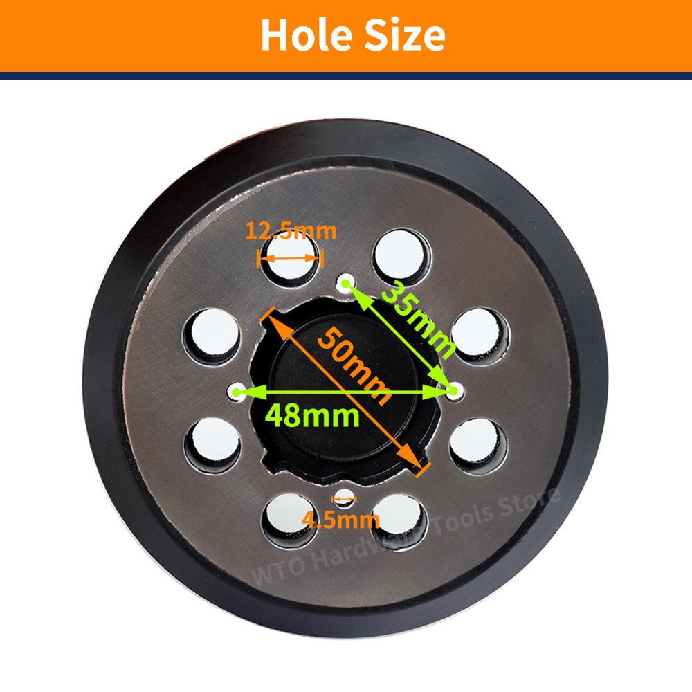 1PC 5 Inch 8 Hole Hook and Loop Sanding Pad for Dewalt DWE6423/6423K,DWE6421/6421K,DWE6421-B2,DWE6421-B3,DWE6421-BR,DCW210B