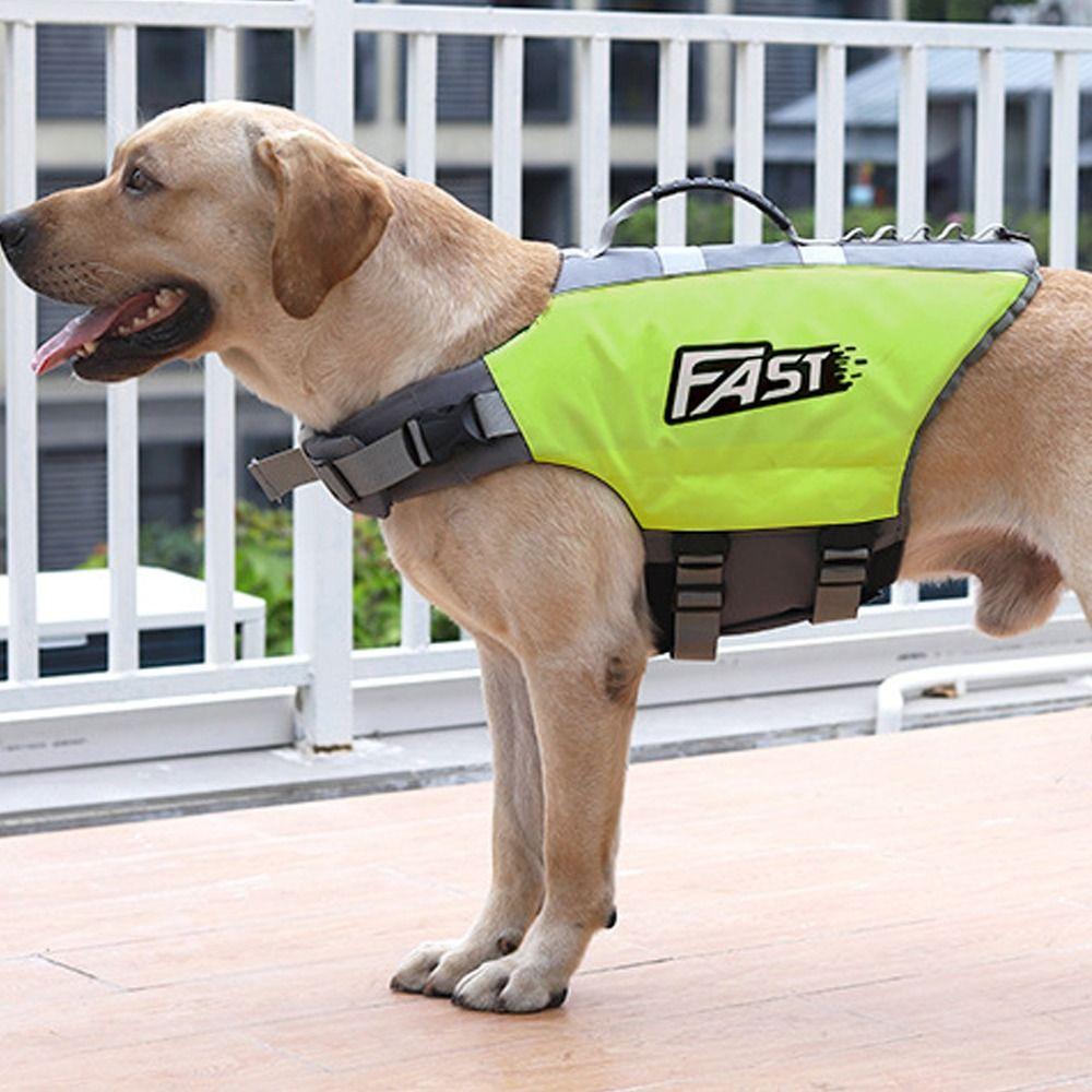 Reflective Dog Safety Vest Super Buoyancy Dog Life-Saving Clothes Pet Clothes  Summer Pool