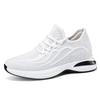Men's Flyknit Height-Increasing Running Shoes - Breathable Mesh, Thick Sole, Low-Top, Spring/Summer Casual Sportswear.