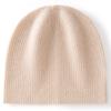 Autumn and winter new cashmere blended warm knitted big head circumference men's and women's cashmere hats
