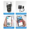 4M Dual-Lens 360° PTZ Wireless Outdoor Waterproof Surveillance Camera with 4G Connectivity