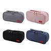 High Capacity Pen Case with Handle 5 Section Canvas Pencil Case Large Pencil Pouches Travel Cosmetic Bag 24x8.5x11cm
