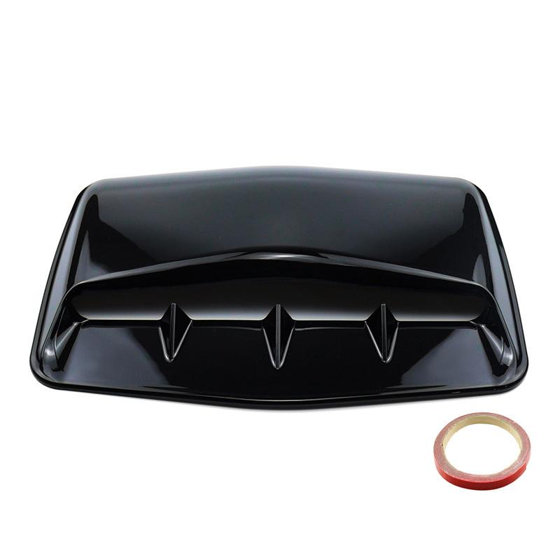Car Engine Vents Cover Car Hood Shark Gills Decoration Universal Fake Air Vents Personalized Car Accessories Exterior Trim Black