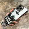 The X Files I Want to Believe Plating Phone Case For Iphone 16 17 Pro Max Air 16E 14 15 Plus 12 13 Mini Anti-Fall Airabag Cover