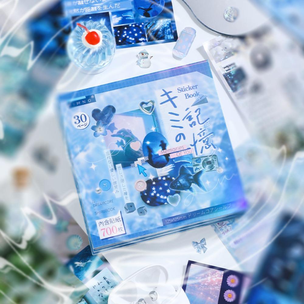 

30 листов наклейки для дневника DIY наклейка для скрапбукинга милая книга с наклейками канцелярские принадлежности синий