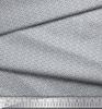 Soimoi Japan Crepe Satin Fabric Geometric Small Print Sewing Fabric Metre 42 Inch
