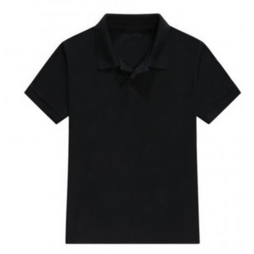 Polo enfant manches courtes mixte noir - 7/8 ans - Noir