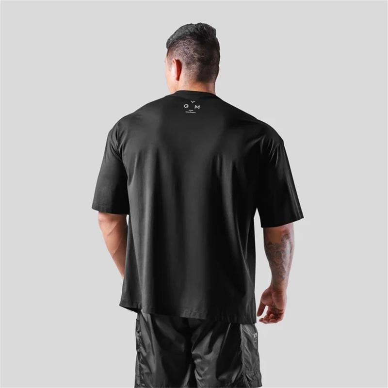 LYFT Silver Reflective Logo Men T-shirt Casual Gym Short Sleeve 100% Cotton Fitness Bodybuilding Workout Tees Tops Clothing