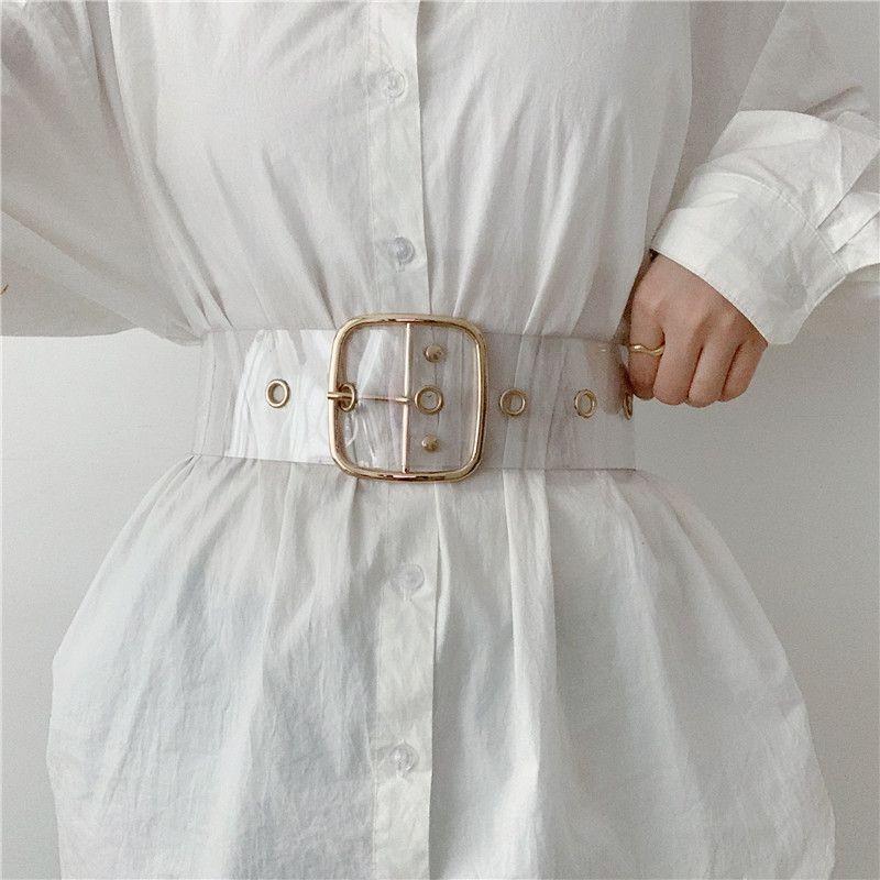 

Korean Elegant Summer Womens Stylish Wide Waist Belts For Dresses And Outfits 6.2 Wide Square