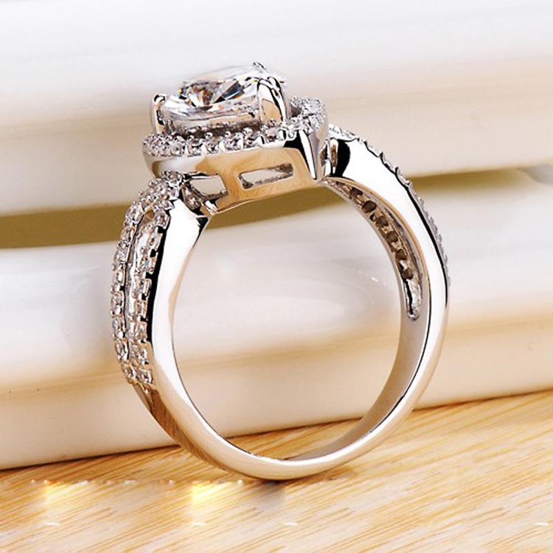 Celebrity Recommended Internet Celebrity Tide Water Drop Pear-Shaped Zircon Ring Women'S Jewelry