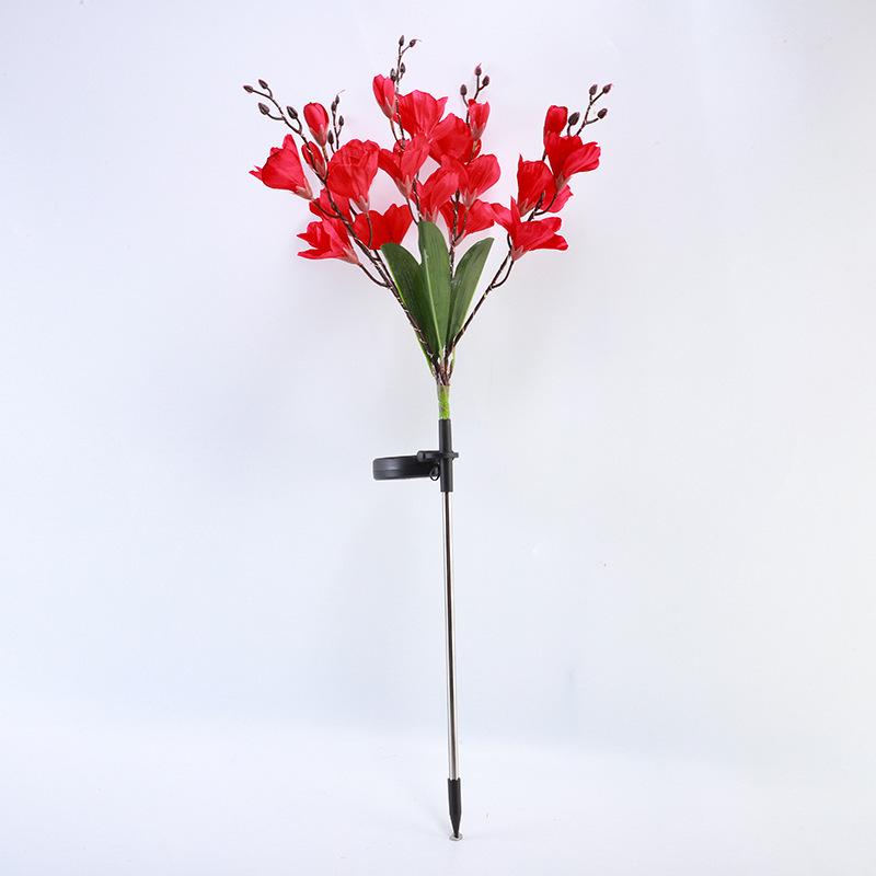 Solar Magnolia Landscape Lights: Outdoor Waterproof Decorative Lights for Courtyard, Lawn, and Holiday Atmosphere.