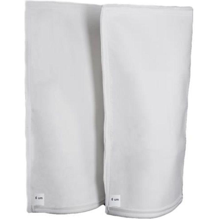 Lot de 2 Poches Filtrantes 6 Microns Compatibles avec Piscine Desjoyaux - Marque PFP