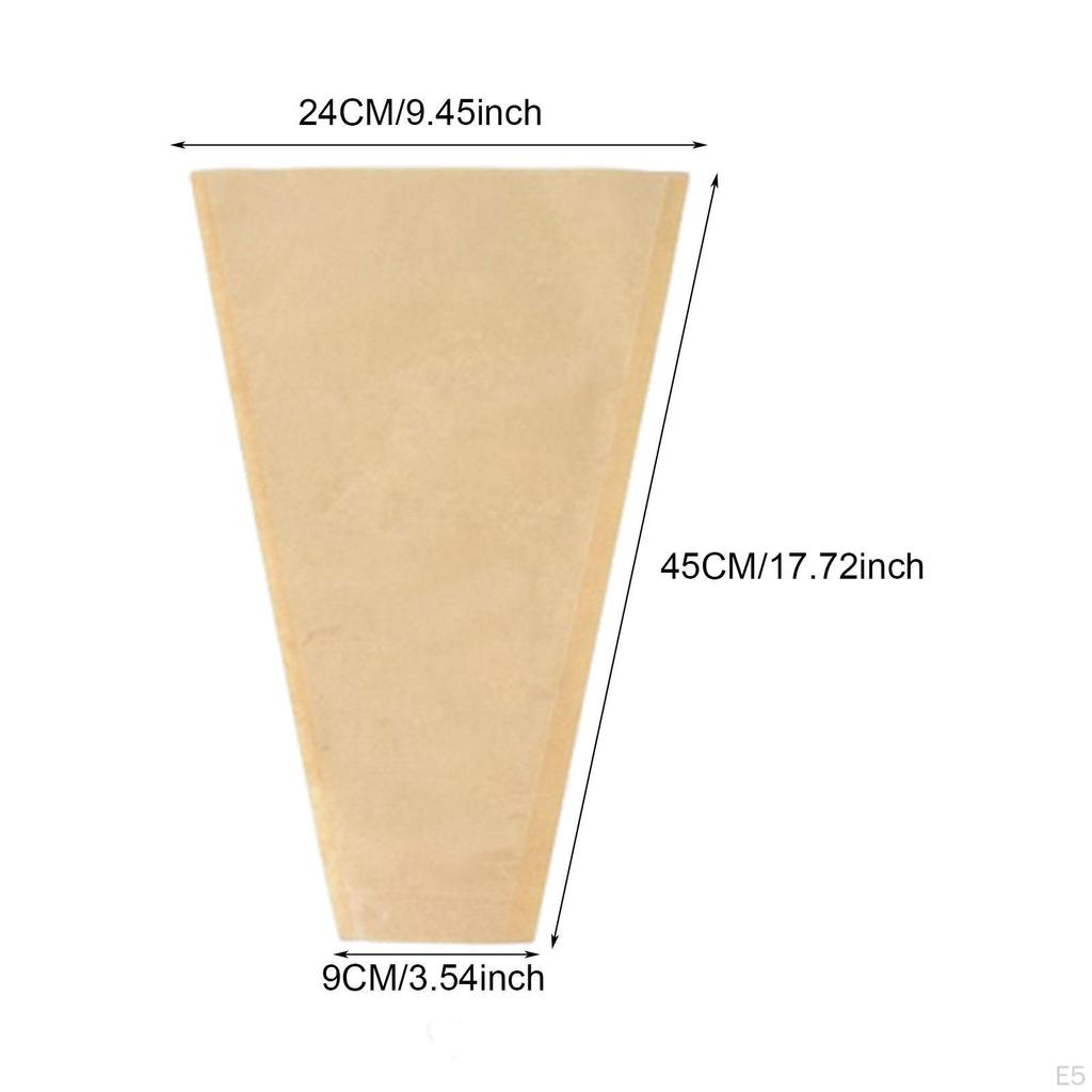 50 Pieces Flower Wrapping Bags Bouquet Bag Multifunctional Floral Packing Sleeves for