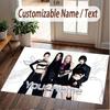 Custom Name Crystal Velvet Rug,aespa Comfortable Anti Slip Floor Mat For Room Decoration