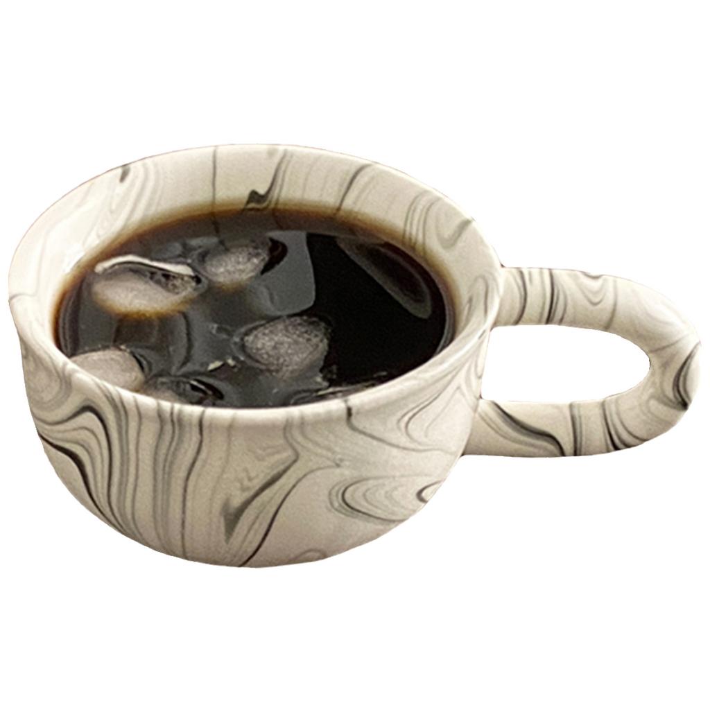 Ink Cup Ripple Water Ripple Ceramic Coffee Cup Household Water Cups Creative Flowing Cloud Ink Makeup Cups Kitchen Drinkware Mug