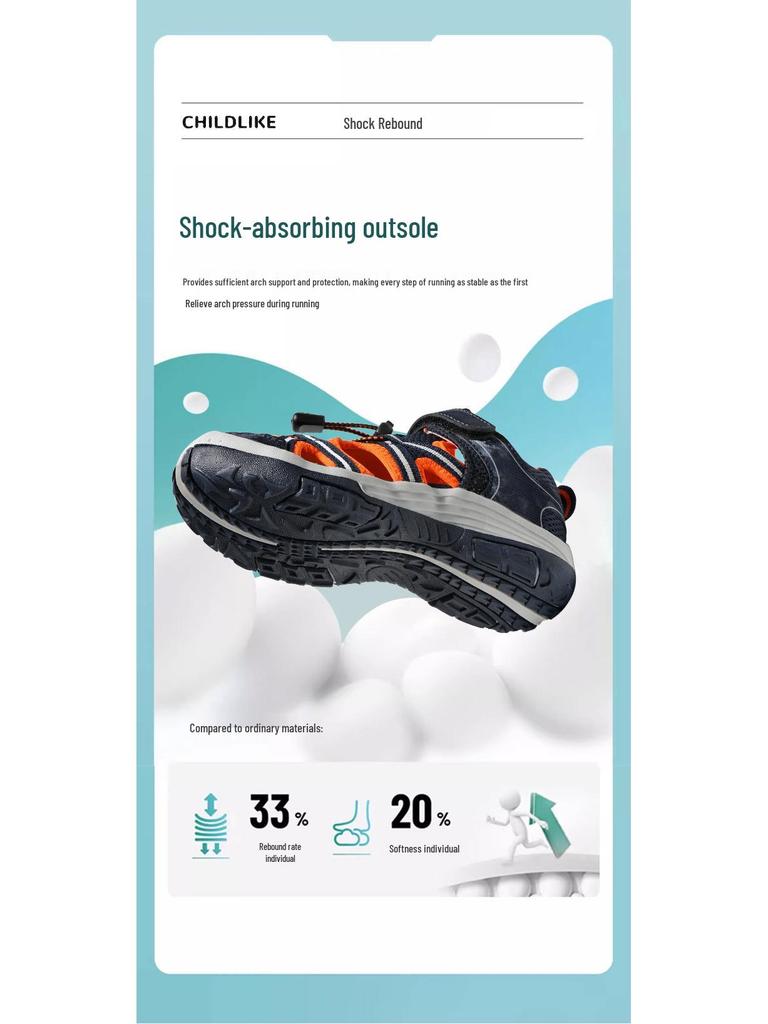 Baotou Sandals 2024: Non-Slip Soft Sole Outdoor Shoes for Boys